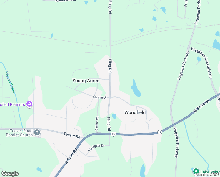 map of restaurants, bars, coffee shops, grocery stores, and more near 381 Fling Road in LaGrange