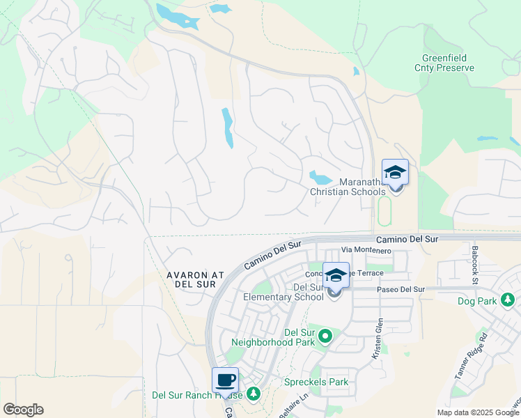 map of restaurants, bars, coffee shops, grocery stores, and more near 8104 Silverwind Drive in San Diego