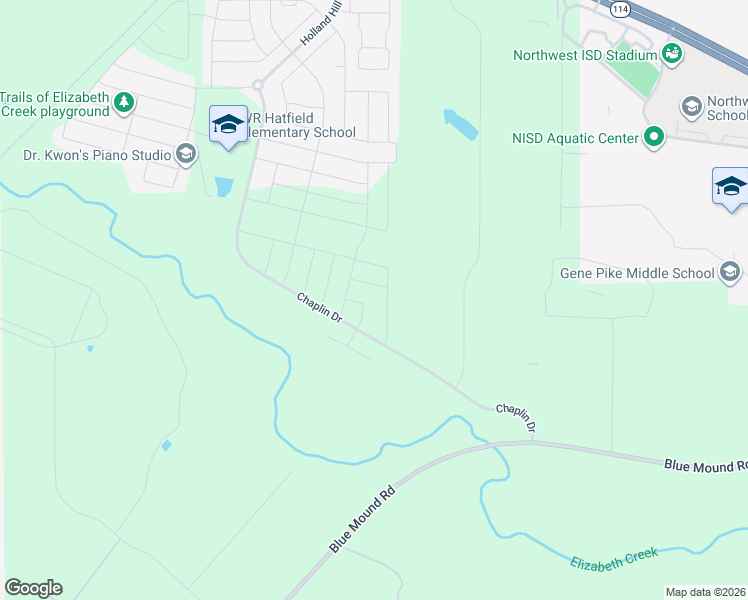 map of restaurants, bars, coffee shops, grocery stores, and more near 18292 Farm to Market Road 156 in Justin