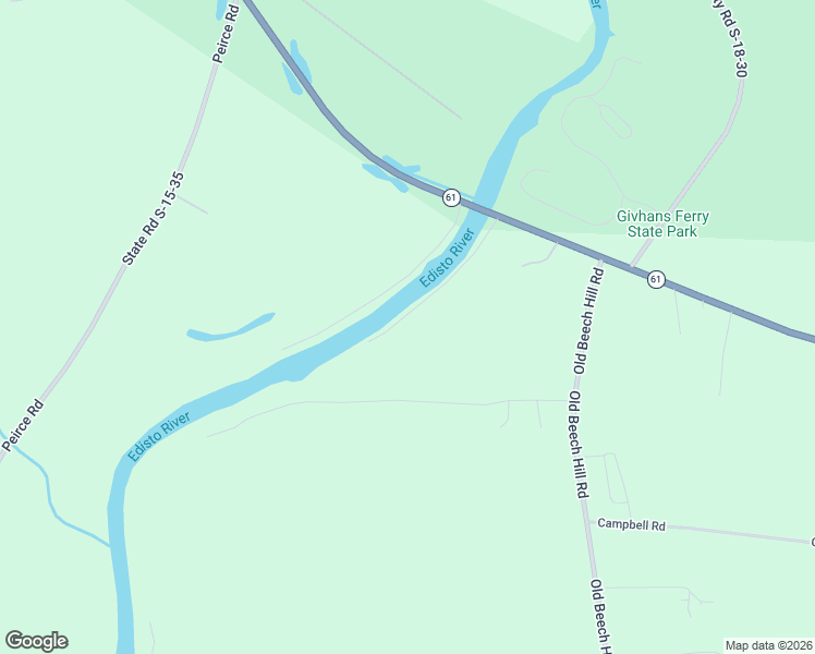 map of restaurants, bars, coffee shops, grocery stores, and more near 195 Hideaway Lane in Ridgeville