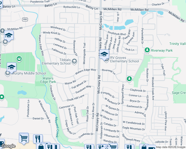 map of restaurants, bars, coffee shops, grocery stores, and more near 623 Greystone Court in Murphy