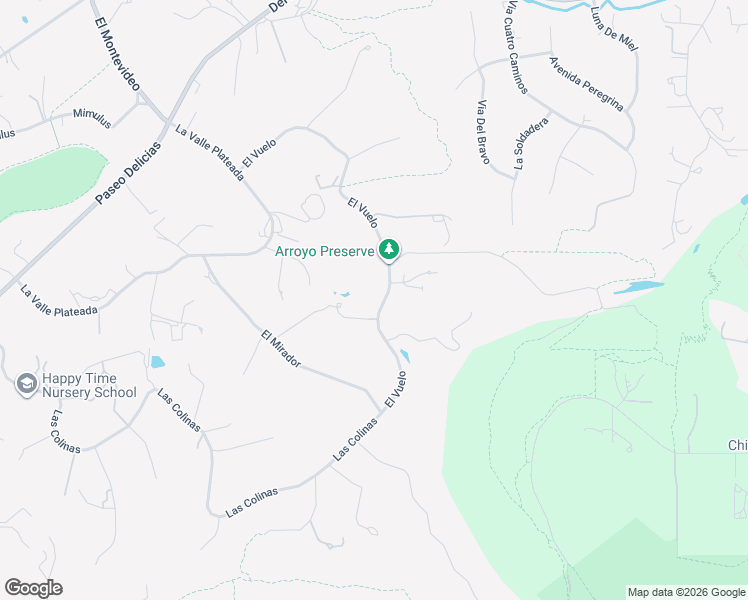 map of restaurants, bars, coffee shops, grocery stores, and more near 17174 El Vuelo in Rancho Santa Fe