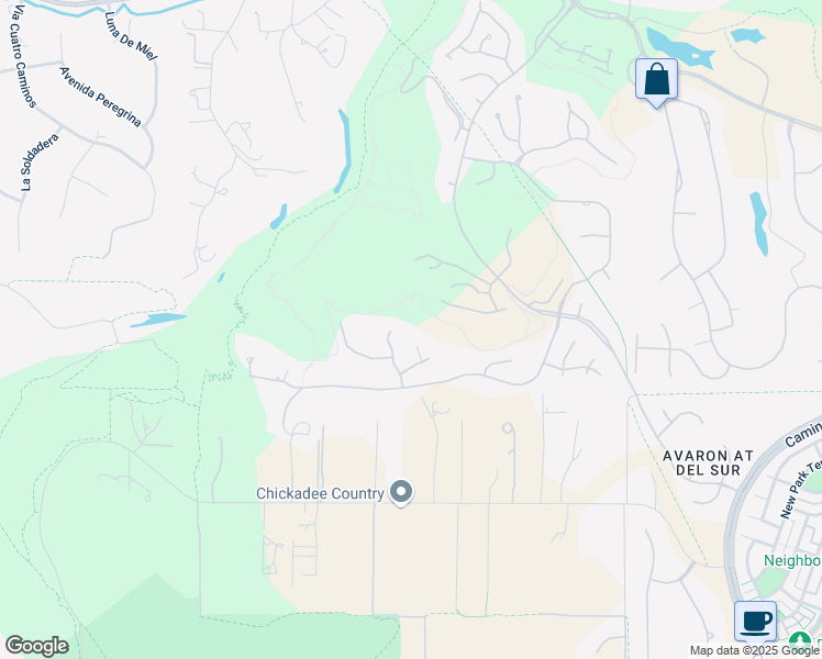 map of restaurants, bars, coffee shops, grocery stores, and more near 16581 Road to Rio in San Diego