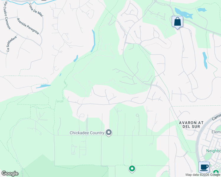 map of restaurants, bars, coffee shops, grocery stores, and more near 16581 Road to Rio in San Diego