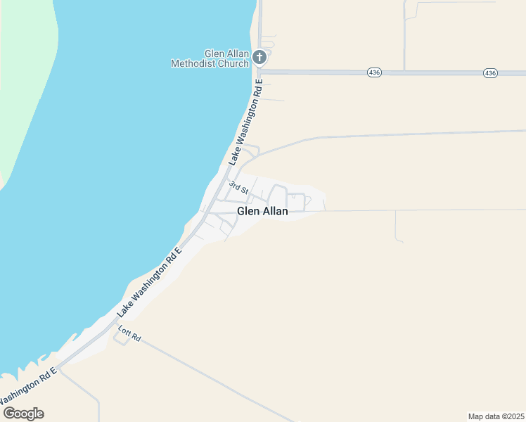 map of restaurants, bars, coffee shops, grocery stores, and more near in Glen Allan