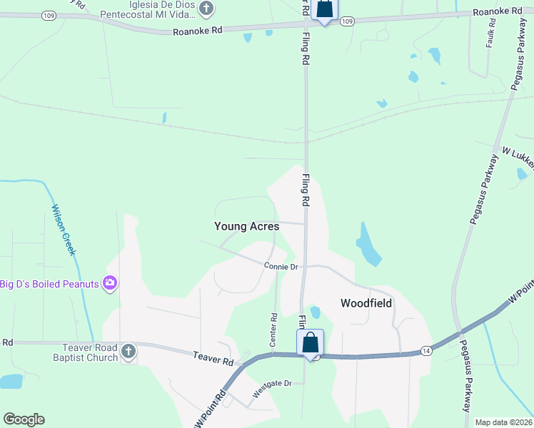 map of restaurants, bars, coffee shops, grocery stores, and more near 401 Ginger Circle in LaGrange