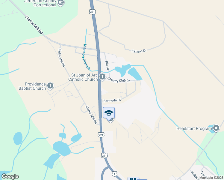 map of restaurants, bars, coffee shops, grocery stores, and more near 1120 Robert Samples Lane in Louisville