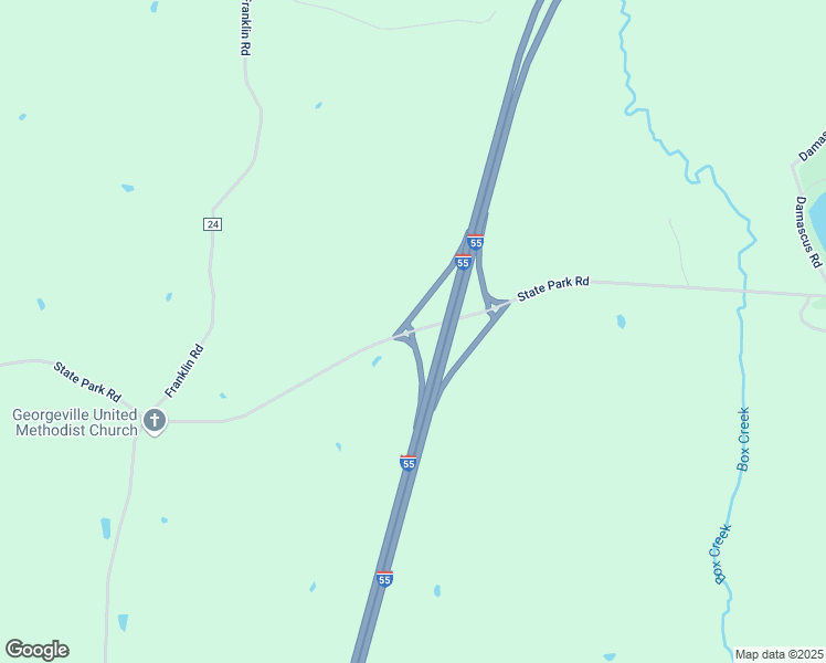 map of restaurants, bars, coffee shops, grocery stores, and more near State Park Road in Holmes County