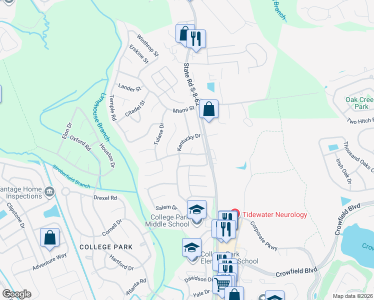 map of restaurants, bars, coffee shops, grocery stores, and more near 509 Savannah Road in Ladson