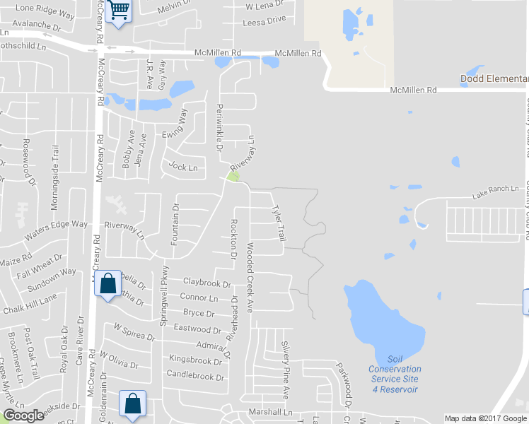 map of restaurants, bars, coffee shops, grocery stores, and more near 2907 Midstream Drive in Wylie