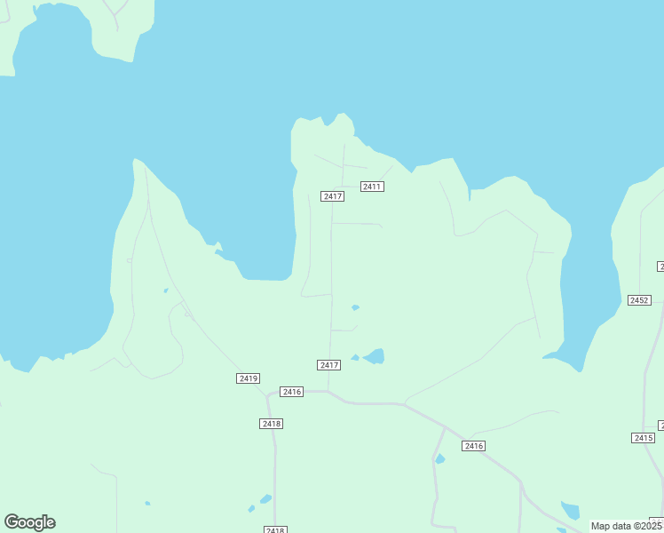 map of restaurants, bars, coffee shops, grocery stores, and more near County Road 2417 in Camp County