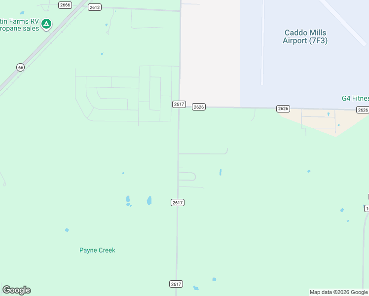 map of restaurants, bars, coffee shops, grocery stores, and more near 4363 County Road 2617 in Caddo Mills