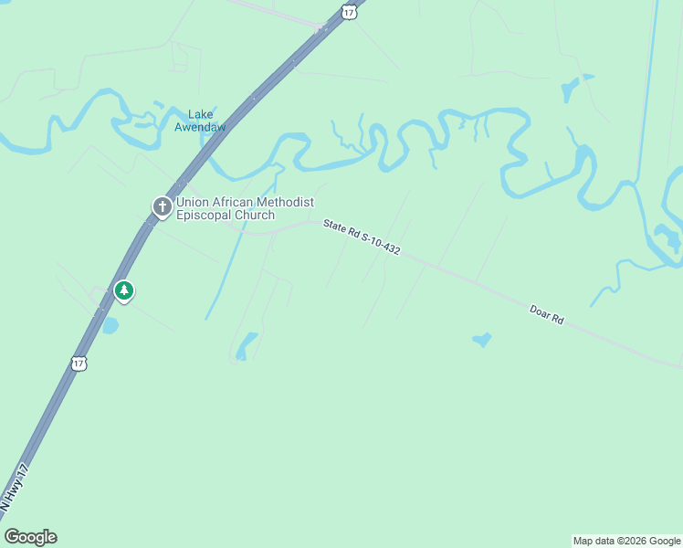 map of restaurants, bars, coffee shops, grocery stores, and more near 7271 George Washington Lane in Awendaw