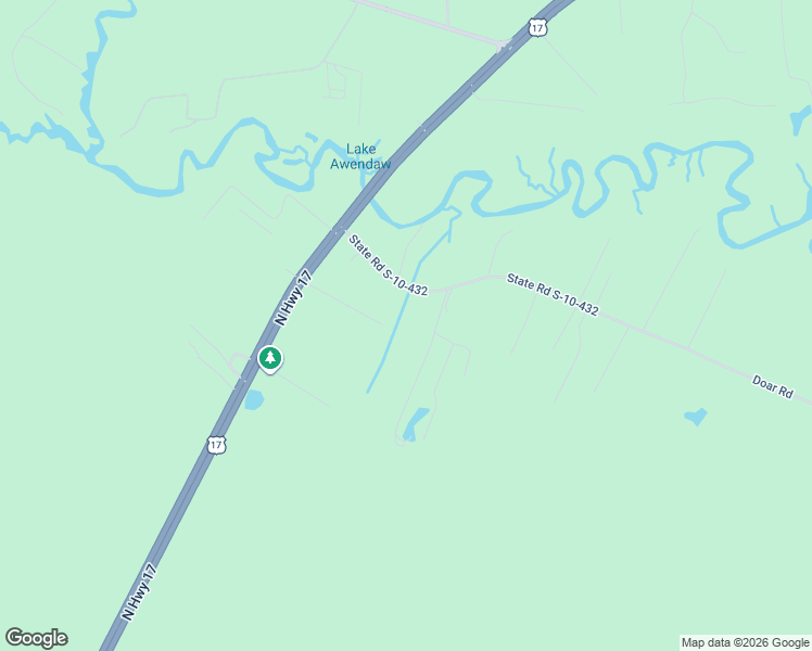 map of restaurants, bars, coffee shops, grocery stores, and more near 1043 Union Road in Awendaw