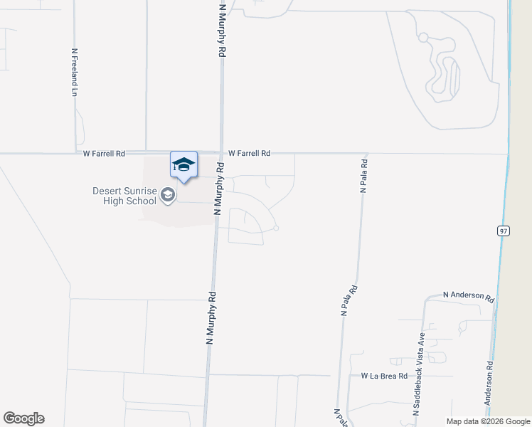 map of restaurants, bars, coffee shops, grocery stores, and more near 34621 La Brea Road in Maricopa