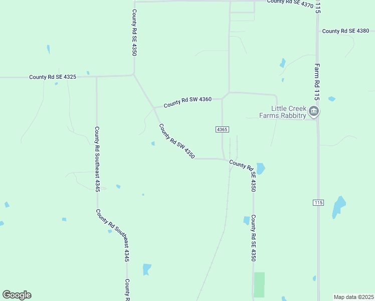 map of restaurants, bars, coffee shops, grocery stores, and more near County Road SE 4350 in Scroggins