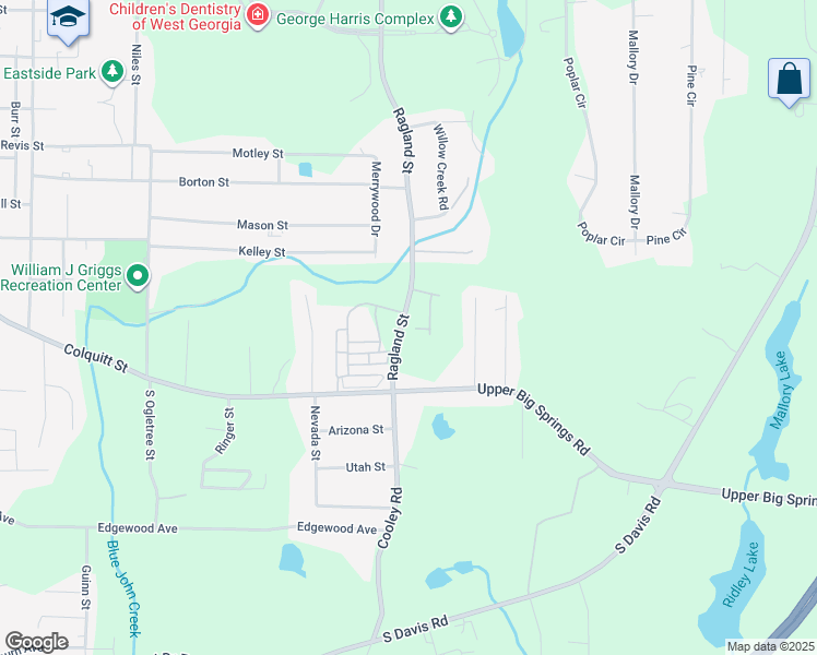 map of restaurants, bars, coffee shops, grocery stores, and more near 106 Whitespruce Court in LaGrange