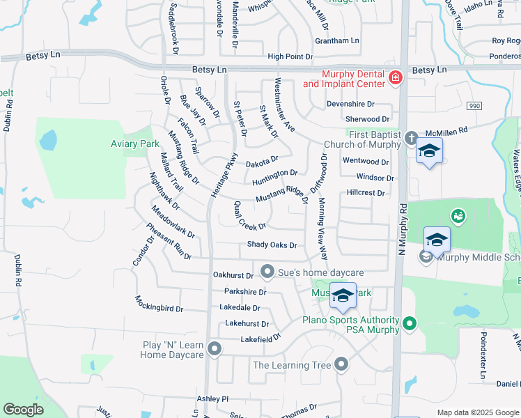 map of restaurants, bars, coffee shops, grocery stores, and more near 806 Mustang Ridge Drive in Murphy