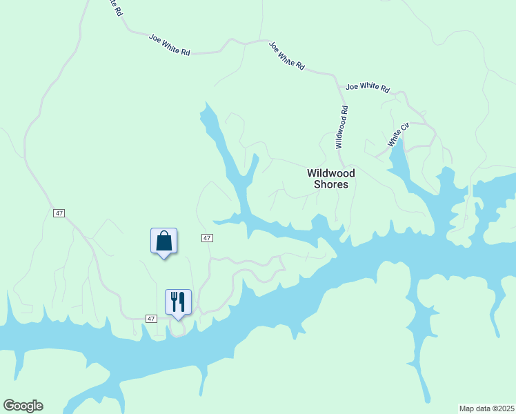 map of restaurants, bars, coffee shops, grocery stores, and more near 330 Ridge Lane in Shelby