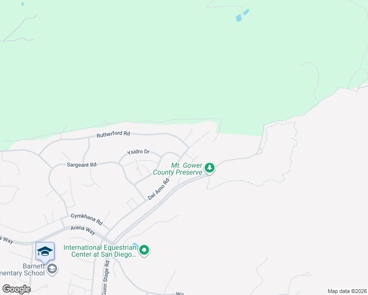 map of restaurants, bars, coffee shops, grocery stores, and more near 24579 Rutherford Road in Ramona