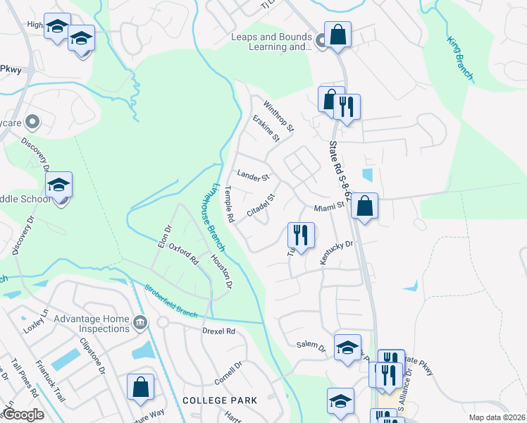 map of restaurants, bars, coffee shops, grocery stores, and more near 402 Carolina Cir in Ladson