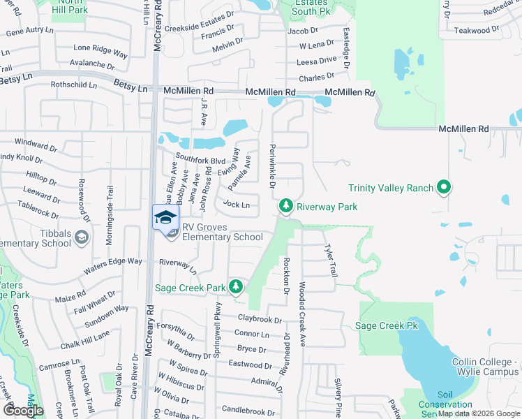 map of restaurants, bars, coffee shops, grocery stores, and more near 490 Miss Ellie Circle in Wylie