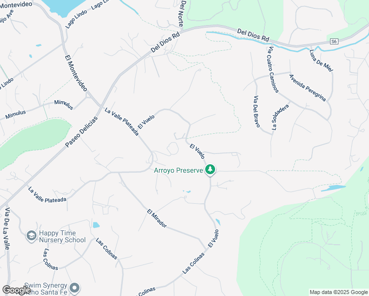 map of restaurants, bars, coffee shops, grocery stores, and more near 17442 El Vuelo in Rancho Santa Fe