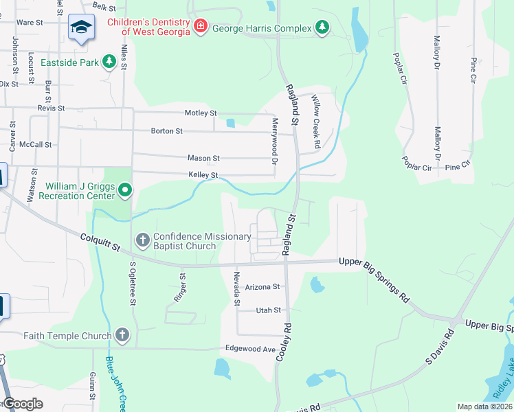map of restaurants, bars, coffee shops, grocery stores, and more near 212 Jordans Way in LaGrange