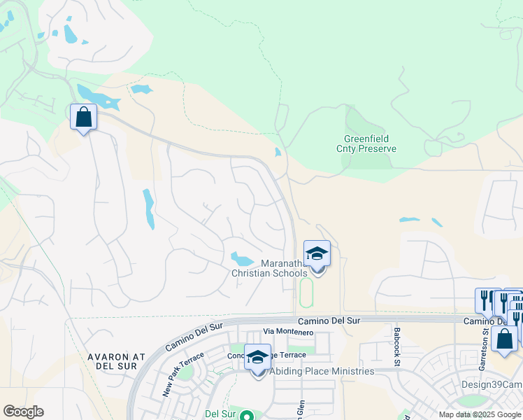 map of restaurants, bars, coffee shops, grocery stores, and more near 16232 Almanor Way in San Diego