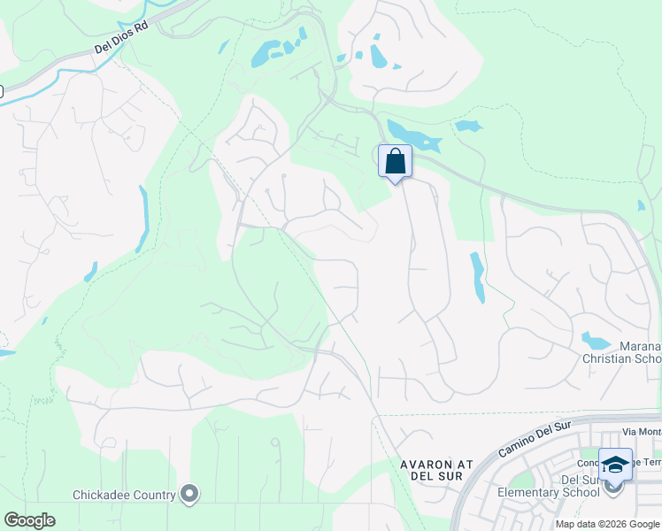 map of restaurants, bars, coffee shops, grocery stores, and more near 8282 Top O the Morning Way in San Diego