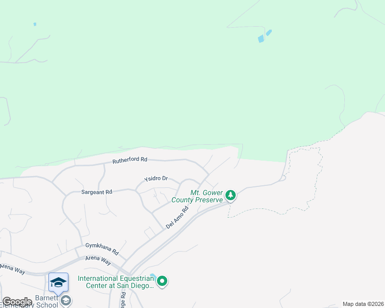 map of restaurants, bars, coffee shops, grocery stores, and more near 24534 Rutherford Road in Ramona