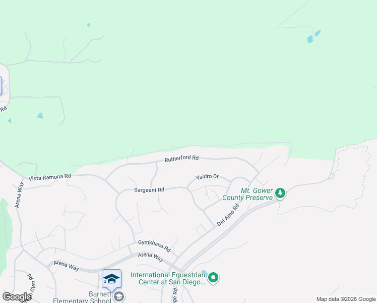 map of restaurants, bars, coffee shops, grocery stores, and more near 24368 Rutherford Road in Ramona