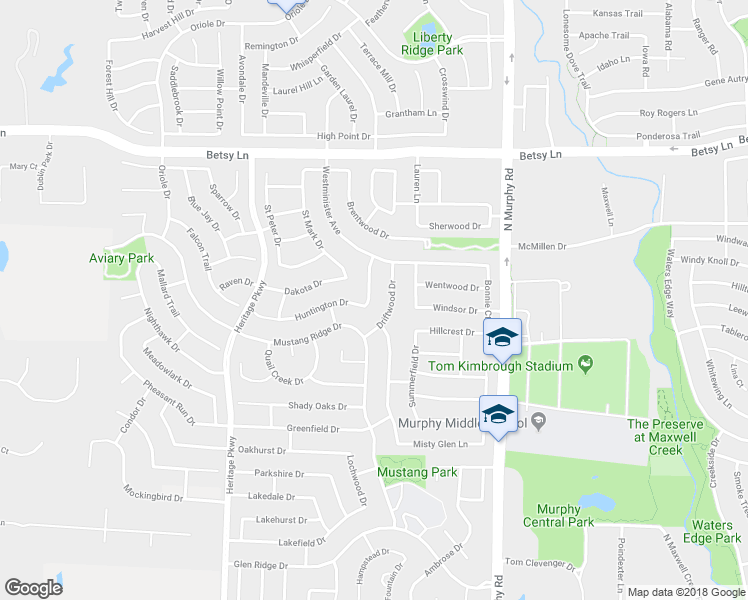 map of restaurants, bars, coffee shops, grocery stores, and more near 806 Shadybrook Drive in Murphy