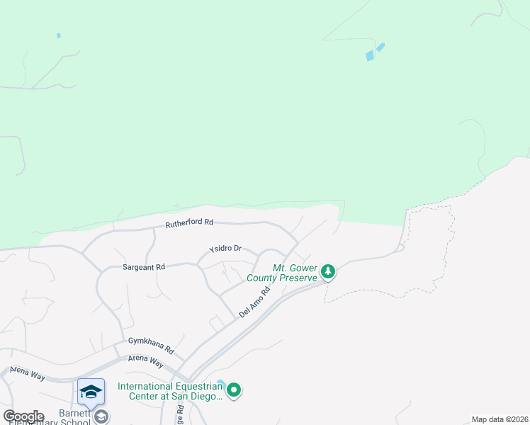 map of restaurants, bars, coffee shops, grocery stores, and more near 24518 Rutherford Road in Ramona