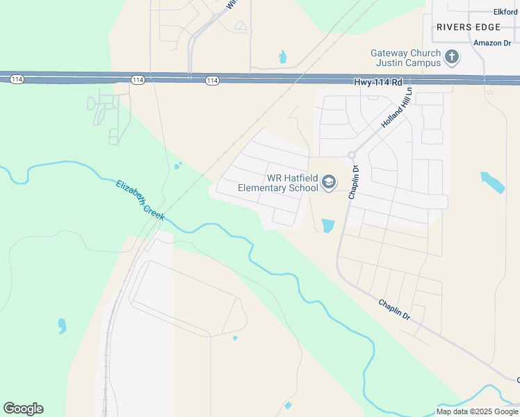 map of restaurants, bars, coffee shops, grocery stores, and more near Texas 114 in Haslet