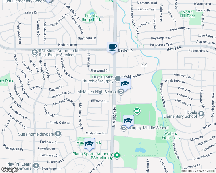 map of restaurants, bars, coffee shops, grocery stores, and more near 106 Wentwood Drive in Murphy