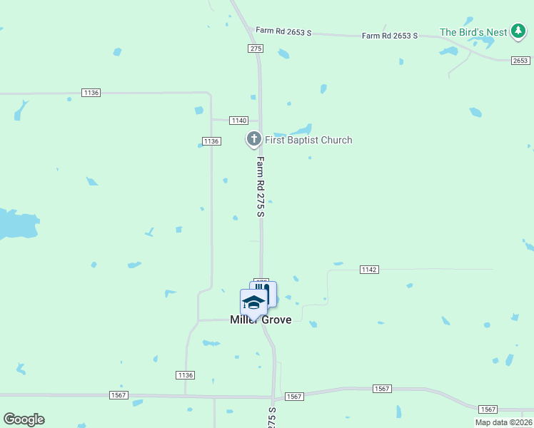 map of restaurants, bars, coffee shops, grocery stores, and more near 7245 Farm to Market 275 in Cumby