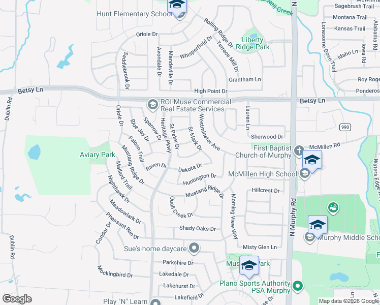 map of restaurants, bars, coffee shops, grocery stores, and more near 419 Glennbrook Drive in Murphy