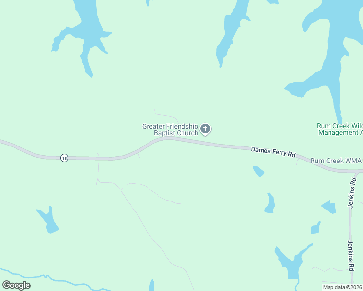 map of restaurants, bars, coffee shops, grocery stores, and more near 3181 Dames Ferry Road in Forsyth