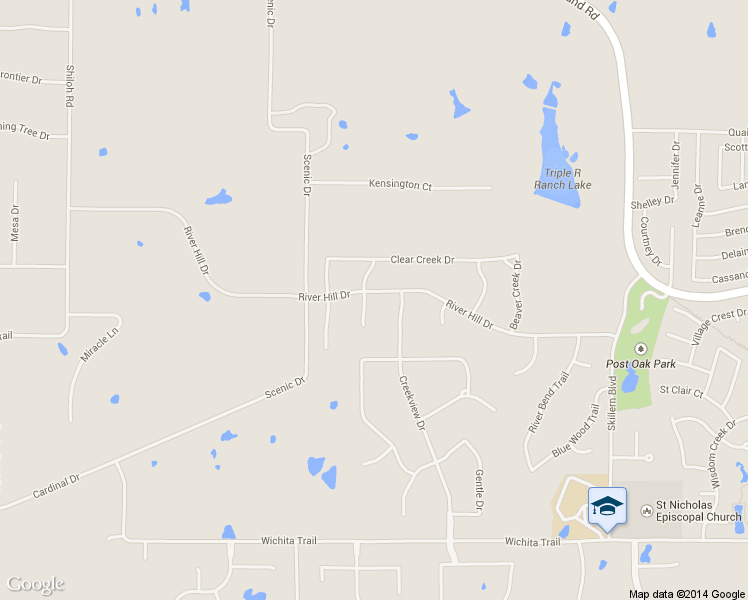 map of restaurants, bars, coffee shops, grocery stores, and more near 3104 High Point Drive in Flower Mound