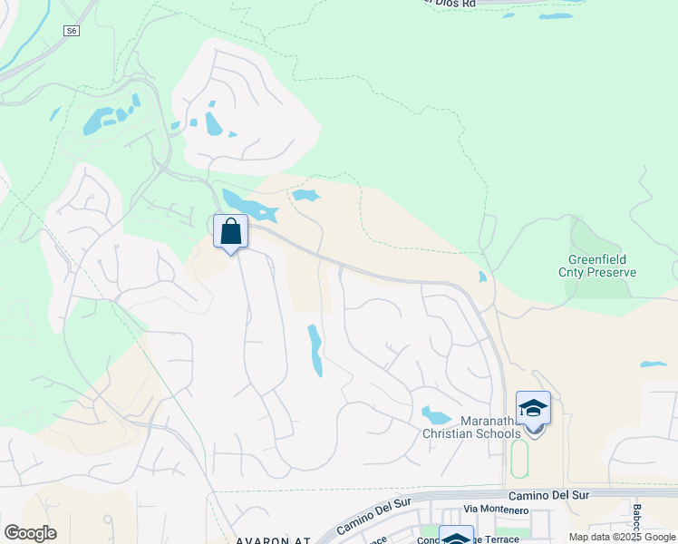 map of restaurants, bars, coffee shops, grocery stores, and more near 17028 Rendezvous Circle in San Diego