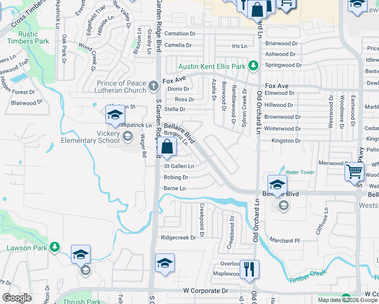 map of restaurants, bars, coffee shops, grocery stores, and more near 1440 Altstatten Lane in Lewisville