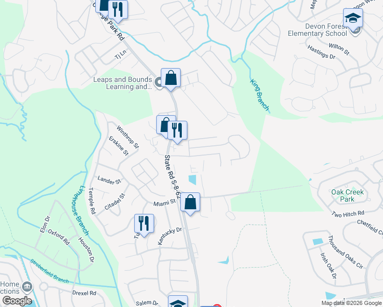 map of restaurants, bars, coffee shops, grocery stores, and more near 888 State Road S-8-62 in Summerville