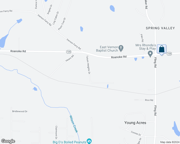 map of restaurants, bars, coffee shops, grocery stores, and more near 103 Tatum Heights Drive in LaGrange