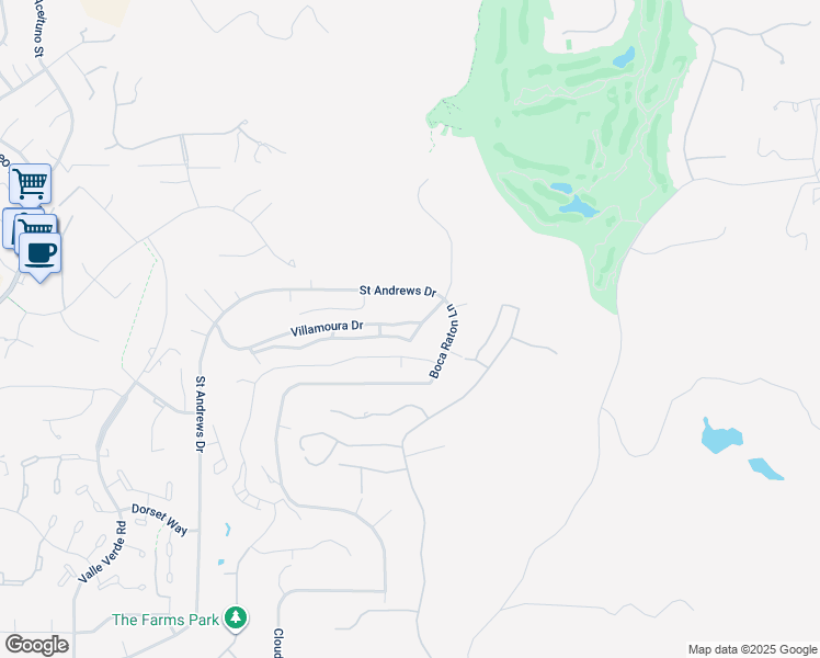 map of restaurants, bars, coffee shops, grocery stores, and more near 17930 Villamoura Drive in Poway