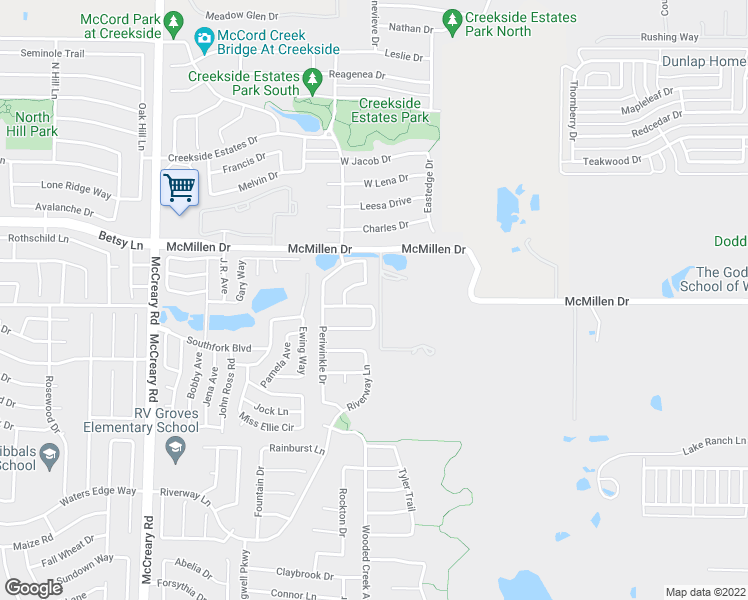 map of restaurants, bars, coffee shops, grocery stores, and more near 3000 Marigold Drive in Wylie