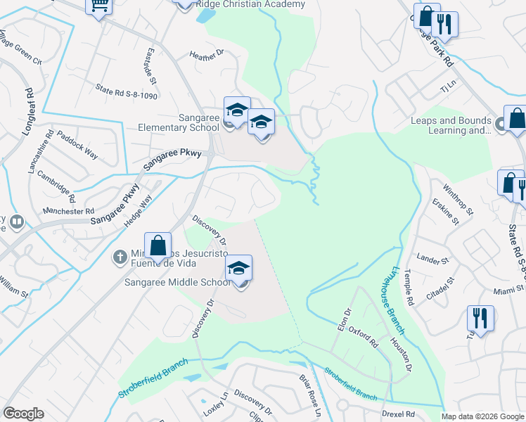 map of restaurants, bars, coffee shops, grocery stores, and more near 463 Courtland Drive in Summerville