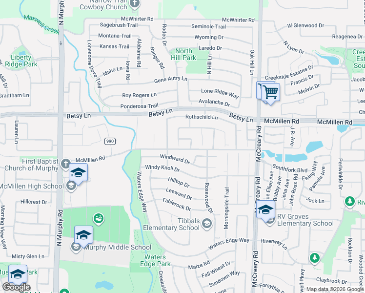 map of restaurants, bars, coffee shops, grocery stores, and more near 1000 Hideaway Court in Murphy