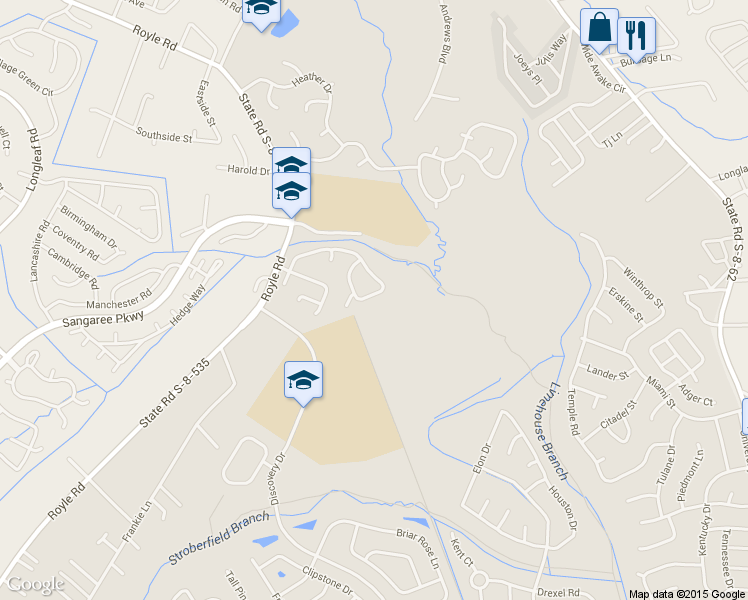 map of restaurants, bars, coffee shops, grocery stores, and more near 465 Courtland Dr in Summerville