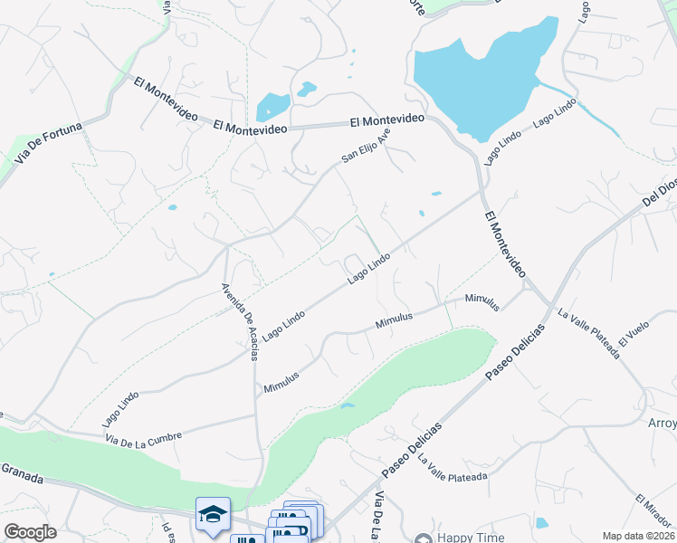 map of restaurants, bars, coffee shops, grocery stores, and more near 6150 Lago Lindo in Rancho Santa Fe